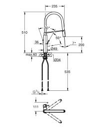 Смеситель для кухни Grohe Concetto 31491000