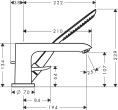 Смеситель на борт ванны Hansgrohe Metris 31190000