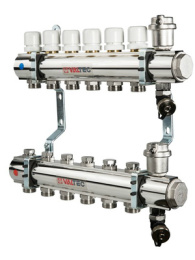 Коллекторная группа VALTEC в сборе, 1х12 вых. Евроконус 3/4