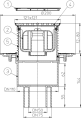 Трап HL 310NPr-3000 с Сухим сифоном, с решеткой 3124