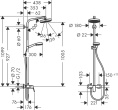 Душевая колонна Hansgrohe Crometta 160 1jet 27266400