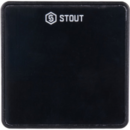 Датчик комнатной температуры Stout C-8r беспроводной, черный (STE-0101-008011)