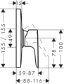 Встраиваемый смеситель Hansgrohe Talis E Highflow 71768000
