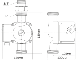 Циркуляционный насос Aquario AC 206-130