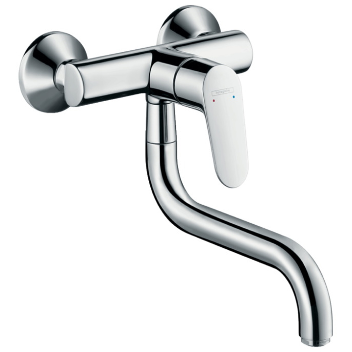 Смеситель для кухни Hansgrohe Focus, настенный, хром
