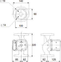 Циркуляционный насос Grundfos UPS 32-80 F 220