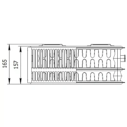 Стальной панельный радиатор отопления Лемакс С33/300/ 400