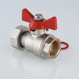 Кран шаровой VALTEC с накидной гайкой 1/2x3/4 ВВ