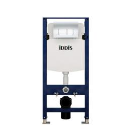 Комплект IDDIS 2 в 1: инсталляция и клавиша смыва, Optima Home, хром