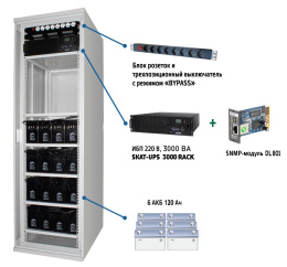 Комплекс бесперебойного питания Бастион SKAT-UPS 3000 SNMP
