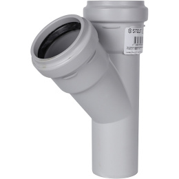 Тройник Stout канализационный бесшумный D 58 x 58 / 45 градусов