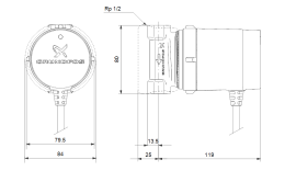 Циркуляционный насос Grundfos COMFORT 15-14 B PM RU
