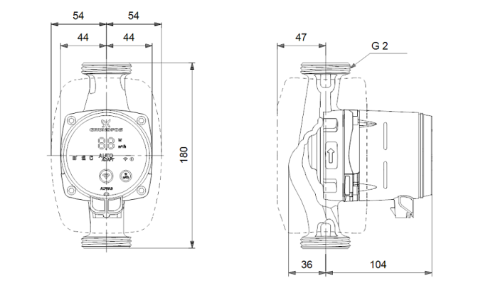 Циркуляционный насос Grundfos ALPHA3 32-80