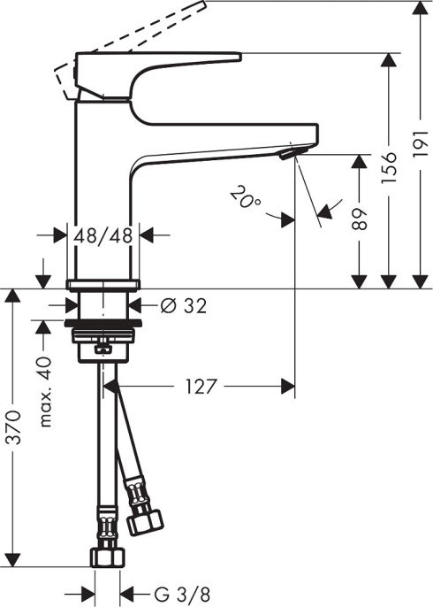 Смеситель для раковины Hansgrohe Metropol 32500000