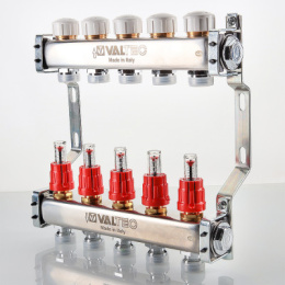 Блок коллекторный VALTEC с расход. 1х3 вых Евроконус 3/4