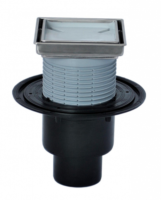 Трап HL 310NPr-3000 с Сухим сифоном, с решеткой 3020