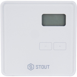 Комнатный терморегулятор Stout R-10b, проводной, белый (STE-0101-010001)