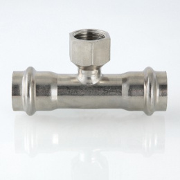 Тройник VALTEC из нержавеющей стали, внутренняя резьба 54 x 1 1/4