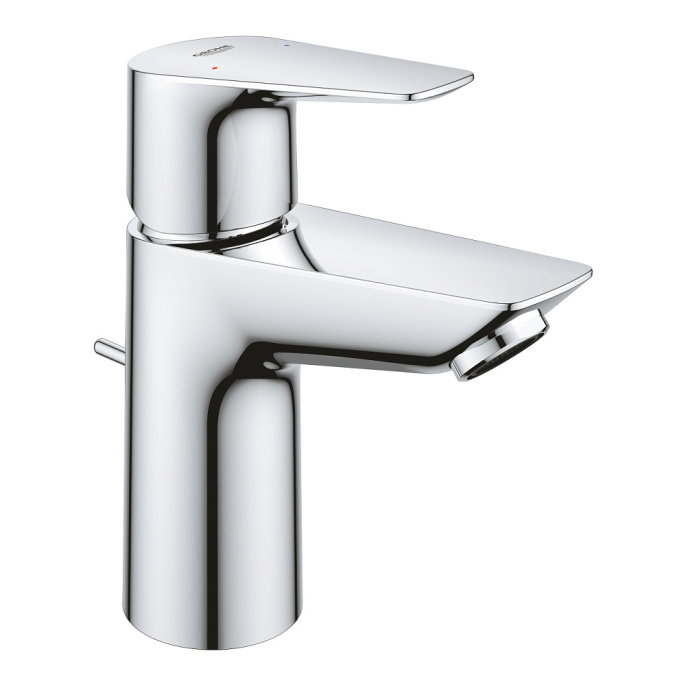 Смеситель для раковины Grohe BauEdge с донным клапаном, хром