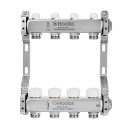 Коллекторный блок HOOBS , с термостатическими клапанами, 1 х 3/4 -2 вых .