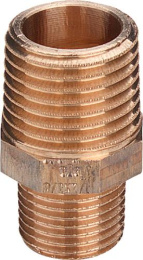 Ниппель Viega редукционный R-резьба бронза модель 3245 1/2x3/8 арт 266530