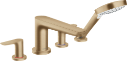 Смеситель на борт ванны Hansgrohe Talis E на 4 отверстия шлифованная бронза 71748140
