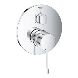 Встраиваемый смеситель Grohe для ванны Essence с переключателем на 3 положения хром 24092001