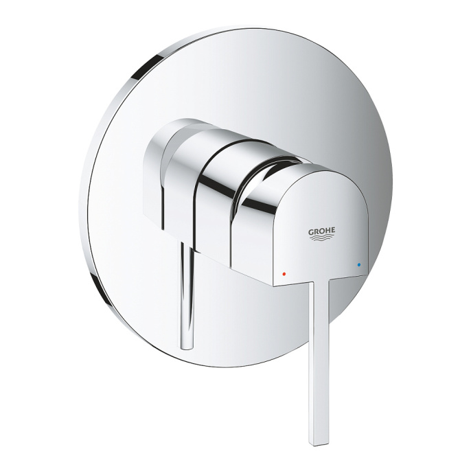 Встраиваемый смеситель Grohe Plus для душа, круглая розетка, хром