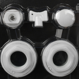 Монтажный комплект Rommer 1/2 (RAL9016) c 2мя кронштейнами