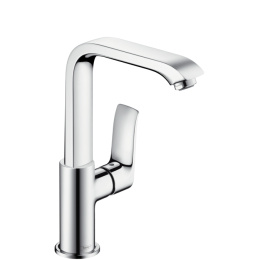 Смеситель для раковины Hansgrohe Metris, поворотный излив, хром