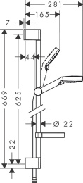 Душевой гарнитур Hansgrohe Crometta Vario 26553400