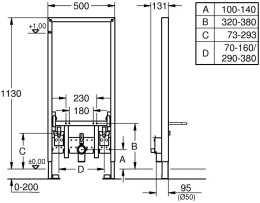 Система инсталляции для биде Grohe Rapid SL 38553001