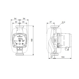 Циркуляционный насос Grundfos ALPHA2 32-80 N
