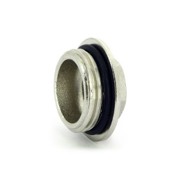Заглушка UNI-FITT Н 1 с прокладкой O-RING, никелированная (609N4000)