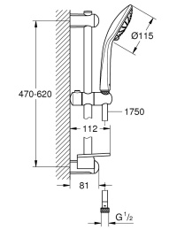 Душевой гарнитур Grohe Euphoria 110 Duo 27242001