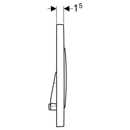 Кнопка смыва Geberit Sigma 20, двойной смыв, сталь 115.882.SN.1