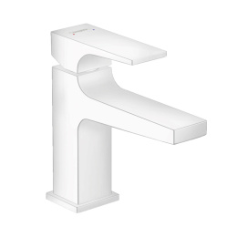Смеситель для раковины Hansgrohe Metropol 100, матовый белый