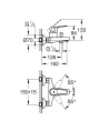 Смеситель для ванны Grohe BauFlow 23601000
