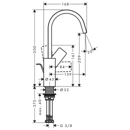 Смеситель для раковины Hansgrohe Vivenis 210, push-open, матовый белый