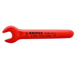 Ключ гаечный рожковый KNIPEX дюймовый VDE, размер под ключ 1/2 , 139.7 мм, диэлектрический