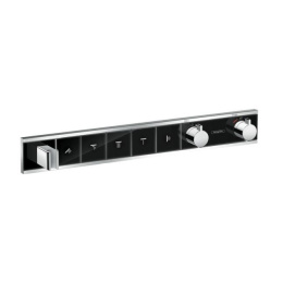 Встраиваемый смеситель Hansgrohe RainSelect термостатический для душа, черный/хром