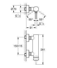 Смеситель для душа Grohe Essence New 33636001