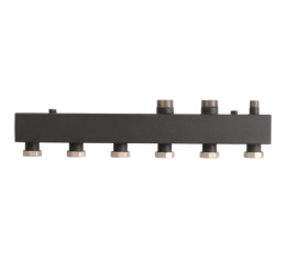 Стальной распределительный коллектор Rommer 3 отопительных контура 1 1/2 x 1 1/2