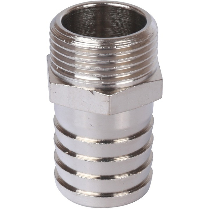 Штуцер Stout никелированная латунь, наружная резьба 1x30
