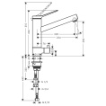 Смеситель для кухни Hansgrohe Zesis M33 200, хром