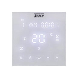 Комнатный термостат Techno КТ-24 на 24V, (сенсорное управление), белый