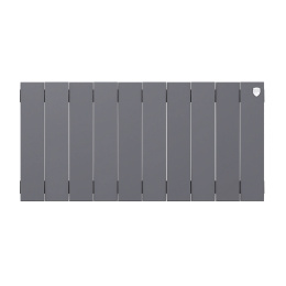 Биметаллический секционный радиатор отопления Royal Thermo PianoForte Silver Satin 300 / 12 секций