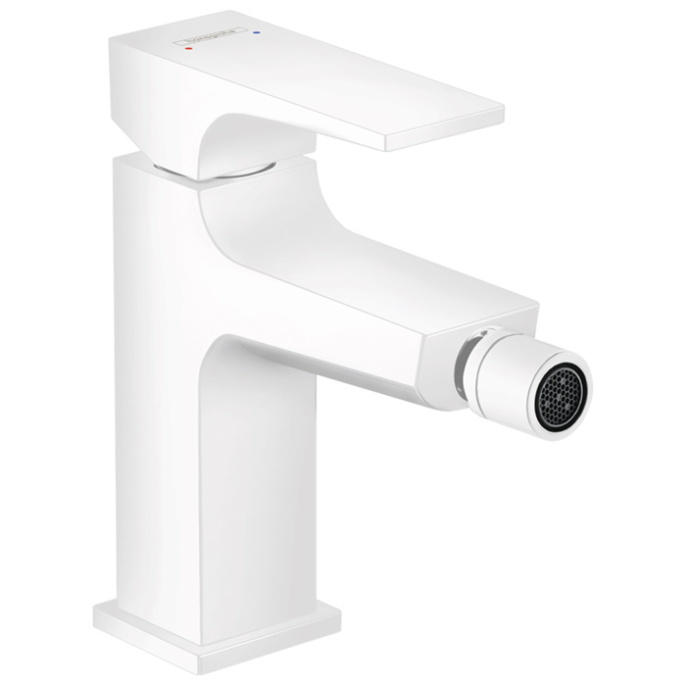 Смеситель для биде Hansgrohe Metropol, матовый белый