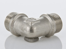 Угольник VALTEC 1/2 наружная резьба, 90 градусов, никелированная латунь