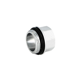 Переходник UNI-FITT НВ 3/4 х 1/2 с прокладкой O-RING, хромированный